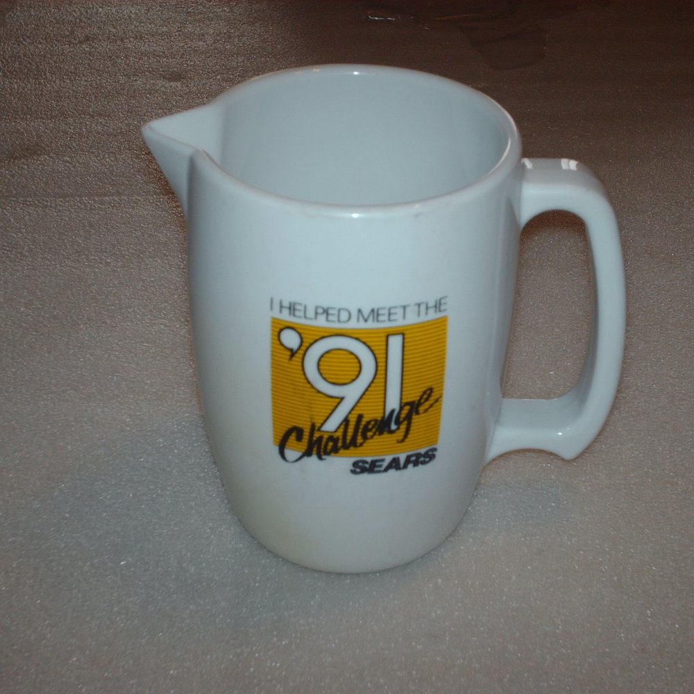 1991 Sears plastic advertising pitcher